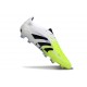 Botines de Futbol adidas Predator Elite FG Ftwr Blanco Negro Limón Lúcido