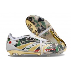 adidas Predator Elite Foldover Tongue FG Blanco Verde Negro Dorado