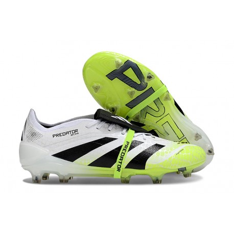 adidas Predator Elite Foldover Tongue FG Ftwr Blanco Negro Limón Lúcido