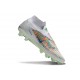 Bota De Fútbol Nike Phantom 6 High Elite Fg Blanco Verde Naranja