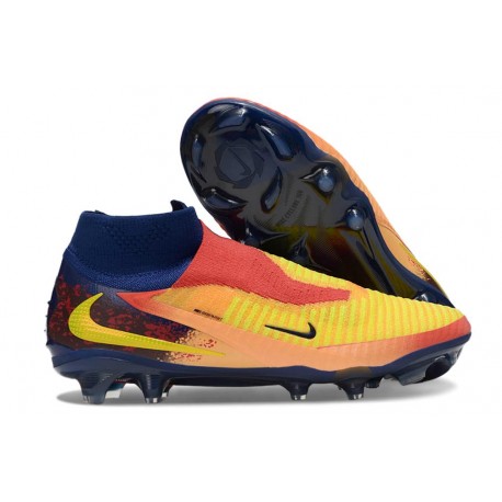 Nike Phantom 6 High Elite Fg X Haaland Láser Naranja Lemon Venom Azul Vacío