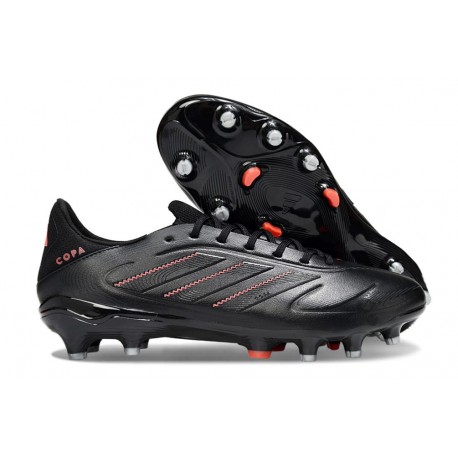 adidas Copa Pure III Elite FG Negro Carbón Rojo Lúcido