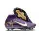 Nike Air Zoom Mercurial Superfly X Elite SG X MBAPPE Grand Morado Marfil claro