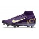 Nike Air Zoom Mercurial Superfly X Elite SG X MBAPPE Grand Morado Marfil claro