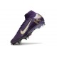 Nike Air Zoom Mercurial Superfly X Elite SG X MBAPPE Grand Morado Marfil claro