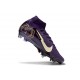 Nike Air Zoom Mercurial Superfly X Elite SG X MBAPPE Grand Morado Marfil claro