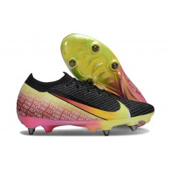 Nike Mercurial Vapor XVI Elite SG Pro Negro Amarillo Rosso Verde