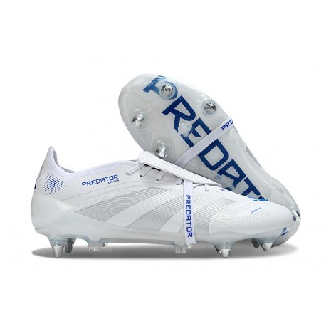 adidas Predator Fold-over Tongue Elite SG Blanco Plateado Azul