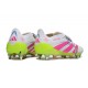 adidas Predator Fold-over Tongue Elite SG Blanco Rosa Amarillo