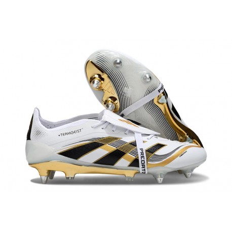 adidas Predator Fold-over Tongue Elite SG Blanco Dorado Met Negro