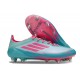 Zapatos de Fútbol adidas F50 Elite SG Flash Agua Rosa Lúcido Lucid Cyan