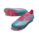 Zapatos de Fútbol adidas F50 Elite SG Flash Agua Rosa Lúcido Lucid Cyan