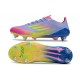 Zapatos de Fútbol adidas F50 Elite SG Azul Fusion Limón Lúcido Rosa Lúcido