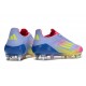 Zapatos de Fútbol adidas F50 Elite SG Azul Fusion Limón Lúcido Rosa Lúcido
