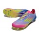 Zapatos de Fútbol adidas F50 Elite SG Azul Fusion Limón Lúcido Rosa Lúcido