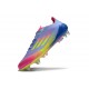 Zapatos de Fútbol adidas F50 Elite SG Azul Fusion Limón Lúcido Rosa Lúcido