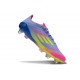 Zapatos de Fútbol adidas F50 Elite SG Azul Fusion Limón Lúcido Rosa Lúcido