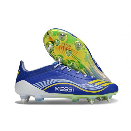 Zapatos de Fútbol adidas F50 Elite SG Azul Amarillo