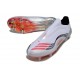 Zapatillas adidas F50 Elite Laceless SG X MESSI Ftwr Blanco Rojo Lúcido Plateado Met.