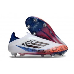 Zapatillas adidas F50 Elite Laceless SG Blanco Negro Rojo Azul