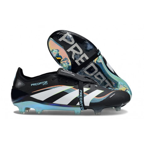 adidas Predator Elite Foldover Tongue FG Negro Blanco Azul