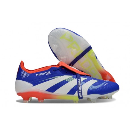 adidas Predator Elite Foldover Tongue FG Azul Lúcido Ftwr Blanco Rojo