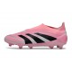 adidas Predator 25 Elite Laceless FG Rosa Negro