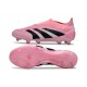 adidas Predator 25 Elite Laceless FG Rosa Negro