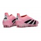adidas Predator 25 Elite Laceless FG Rosa Negro