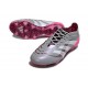 Botines de Futbol adidas Predator Elite FG Gris Blanco Rosa
