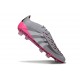 Botines de Futbol adidas Predator Elite FG Gris Blanco Rosa