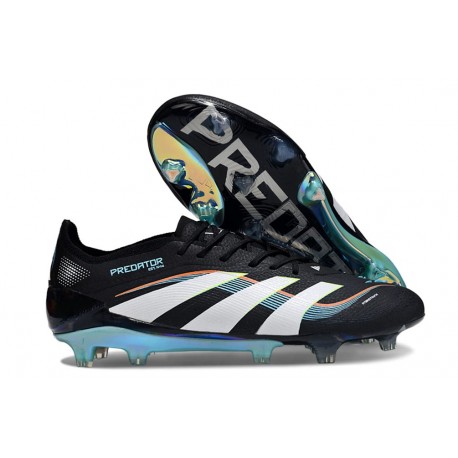 Botines de Futbol adidas Predator Elite FG Negro Blanco Azul