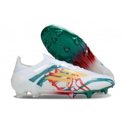 Adidas Bota F50 Elite FG Blanco Verde Dorada