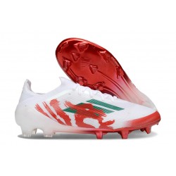 Adidas Bota F50 Elite FG Blanco Rojo Verde