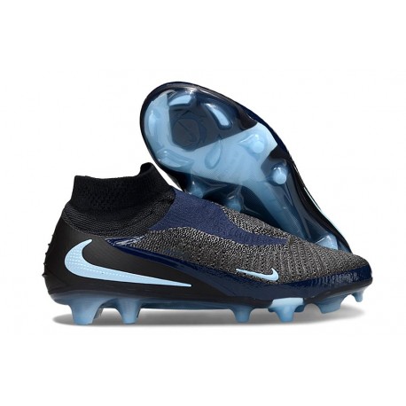Bota De Fútbol Nike Phantom 6 High Elite Fg Negro Azul