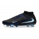 Bota De Fútbol Nike Phantom 6 High Elite Fg Negro Azul