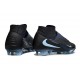 Bota De Fútbol Nike Phantom 6 High Elite Fg Negro Azul