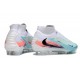 Bota De Fútbol Nike Phantom 6 High Elite Fg Azul Blanco Negro