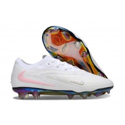 Bota de Futbol Nike Phantom 6 Low Elite FG Blanco Rosa