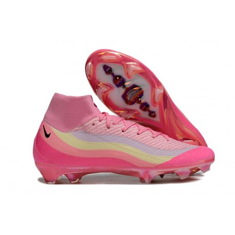Zapatillas Nike Mercurial Superfly X Elite FG Air Max 95 Rosa