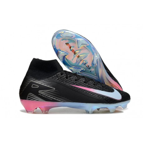 Zapatillas Nike Mercurial Superfly X Elite FG Negro Azul Rosa