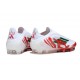Bota de Fútbol Adidas F50 Elite Sin Cordones FG Blanco Rojo Verde