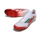 Bota de Fútbol Adidas F50 Elite Sin Cordones FG Blanco Rojo Verde
