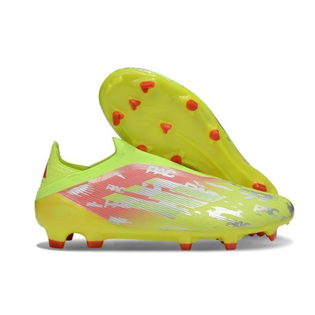 Adidas F50 Elite Laceless FG Amarillo Rojo