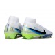 Zapatillas Nike Mercurial Superfly X Elite FG Blanco Azul Negro