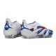 adidas Predator 25 Elite Laceless FG Blanco Azul Rojo