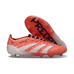 Botines de Futbol adidas Predator Elite FG Naranja Blanco