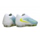 Bota de Futbol Nike Phantom 6 Low Elite FG Azul Blanco Amarillo