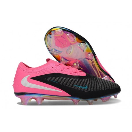 Bota de Futbol Nike Phantom 6 Low Elite FG Negro Rosa