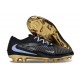 Bota de Futbol Nike Phantom 6 Low Elite FG Negro Dorado
